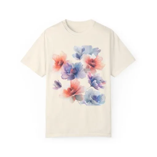Floral Print Unisex T-Shirt - Perfect for Spring and Casual Occasions - Image 5