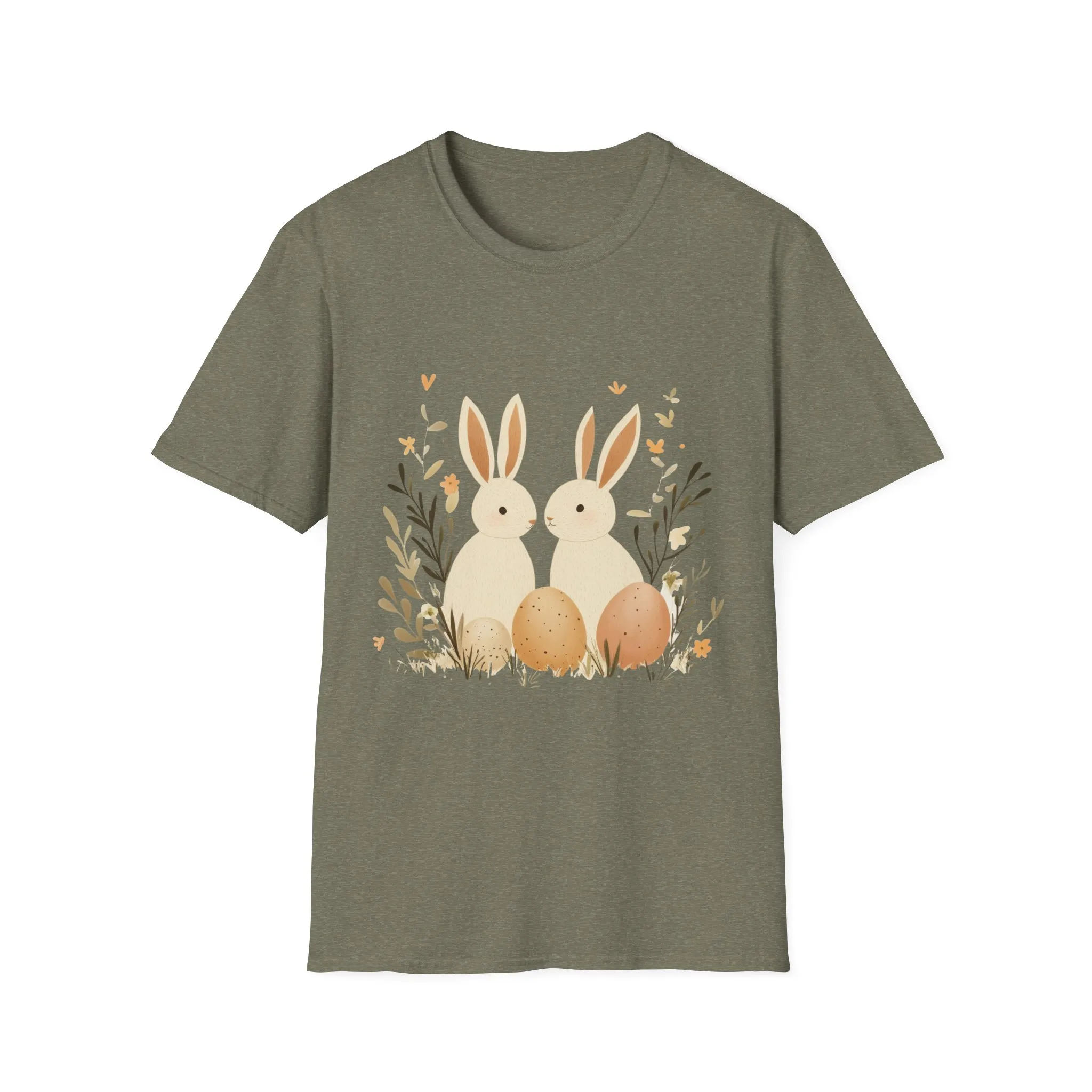 Easter Bunny Graphic Unisex Softstyle T-Shirt - Image 25