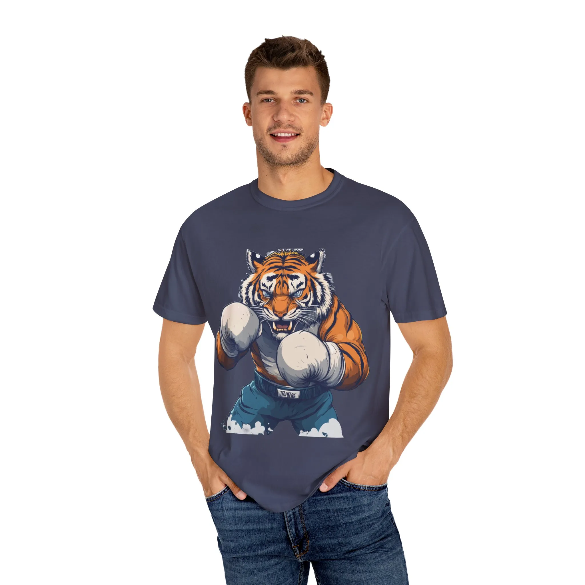 Fierce Tiger Graphic Unisex T-Shirt - Bold Boxing Design - Image 38