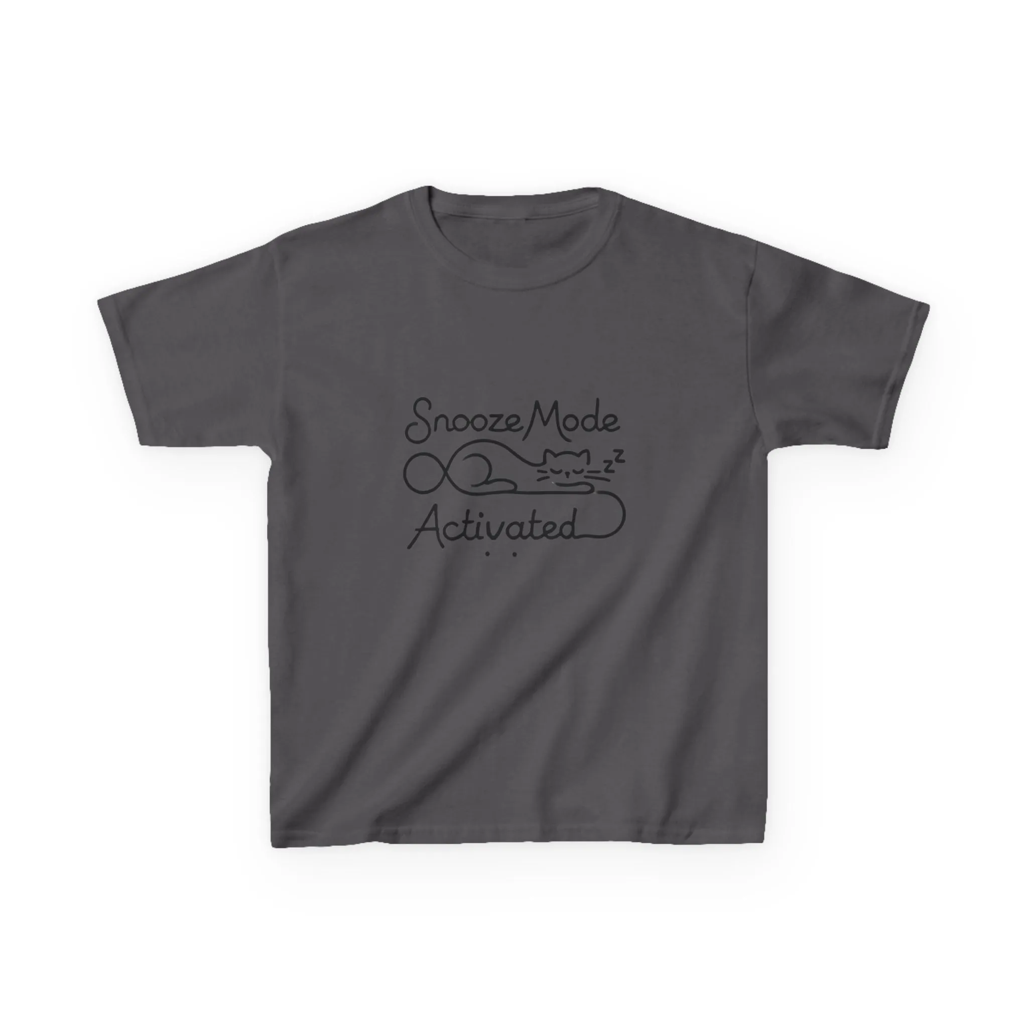 Kids 'Snooze Mode Activated' Heavy Cotton Tee - Fun Sleepy T-Shirt for Boys and Girls - Image 33