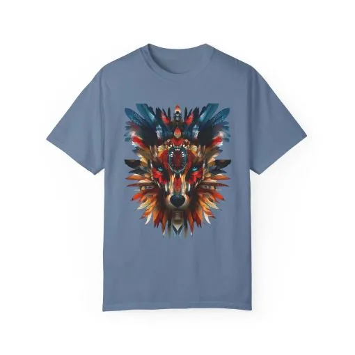 Vibrant Wolf Graphic Unisex T-Shirt - Nature Lover Apparel - Image 17