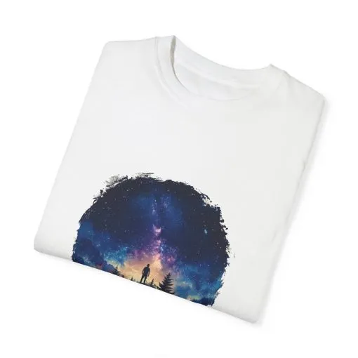 Galactic Night Unisex Garment-Dyed T-Shirt - Cosmic Adventure Tee - Image 6