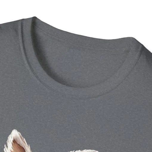 Cute Bunny Easter T-Shirt - Unisex Softstyle Tee with Colorful Egg Design - Image 3
