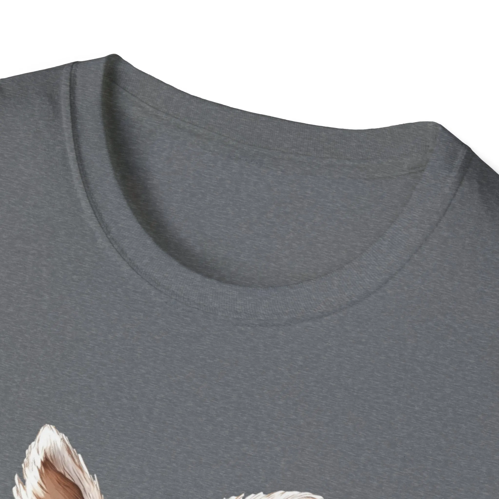 Cute Bunny Easter T-Shirt - Unisex Softstyle Tee with Colorful Egg Design - Image 3