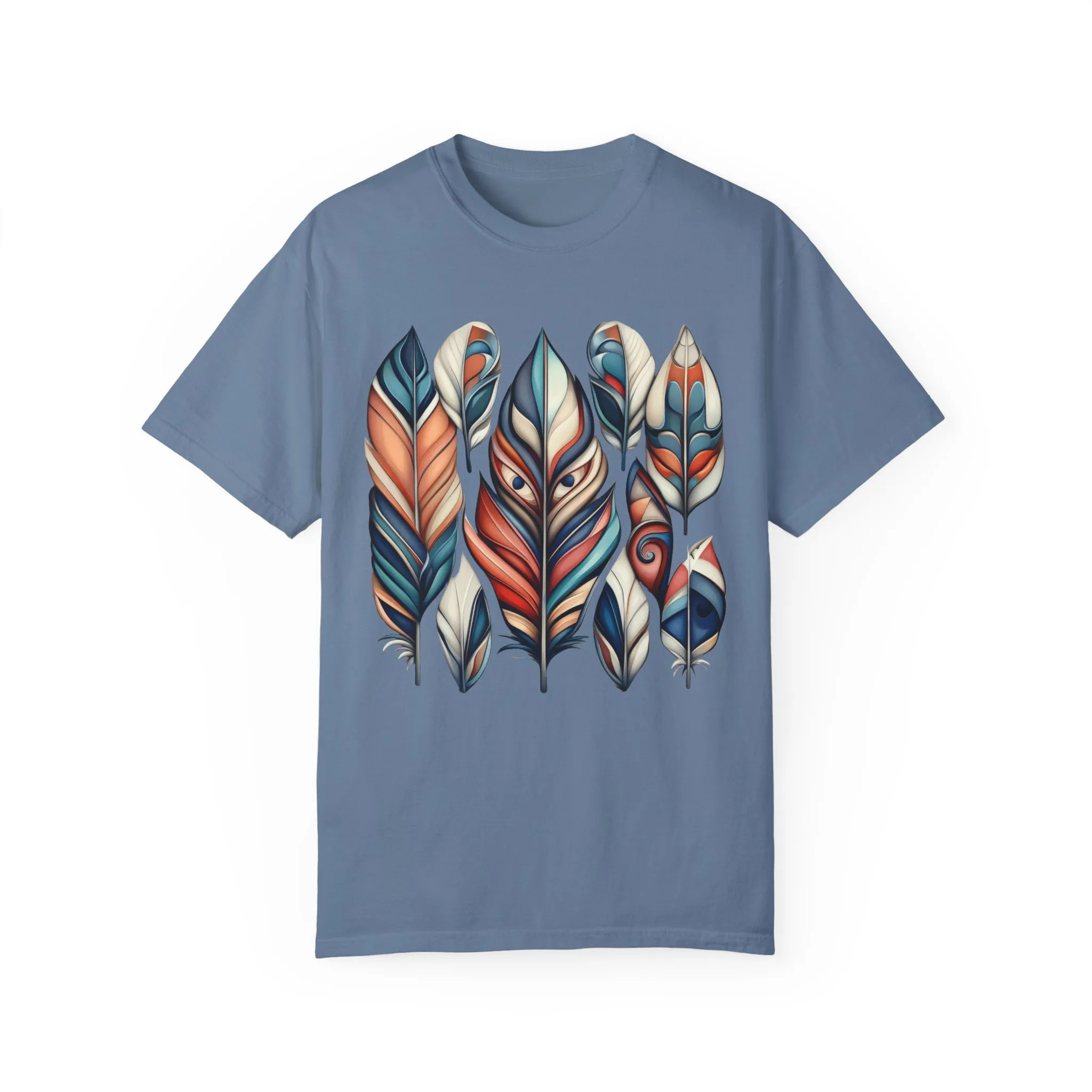 Bohemian Feathers Unisex T-Shirt - Artistic Nature Design - Image 41
