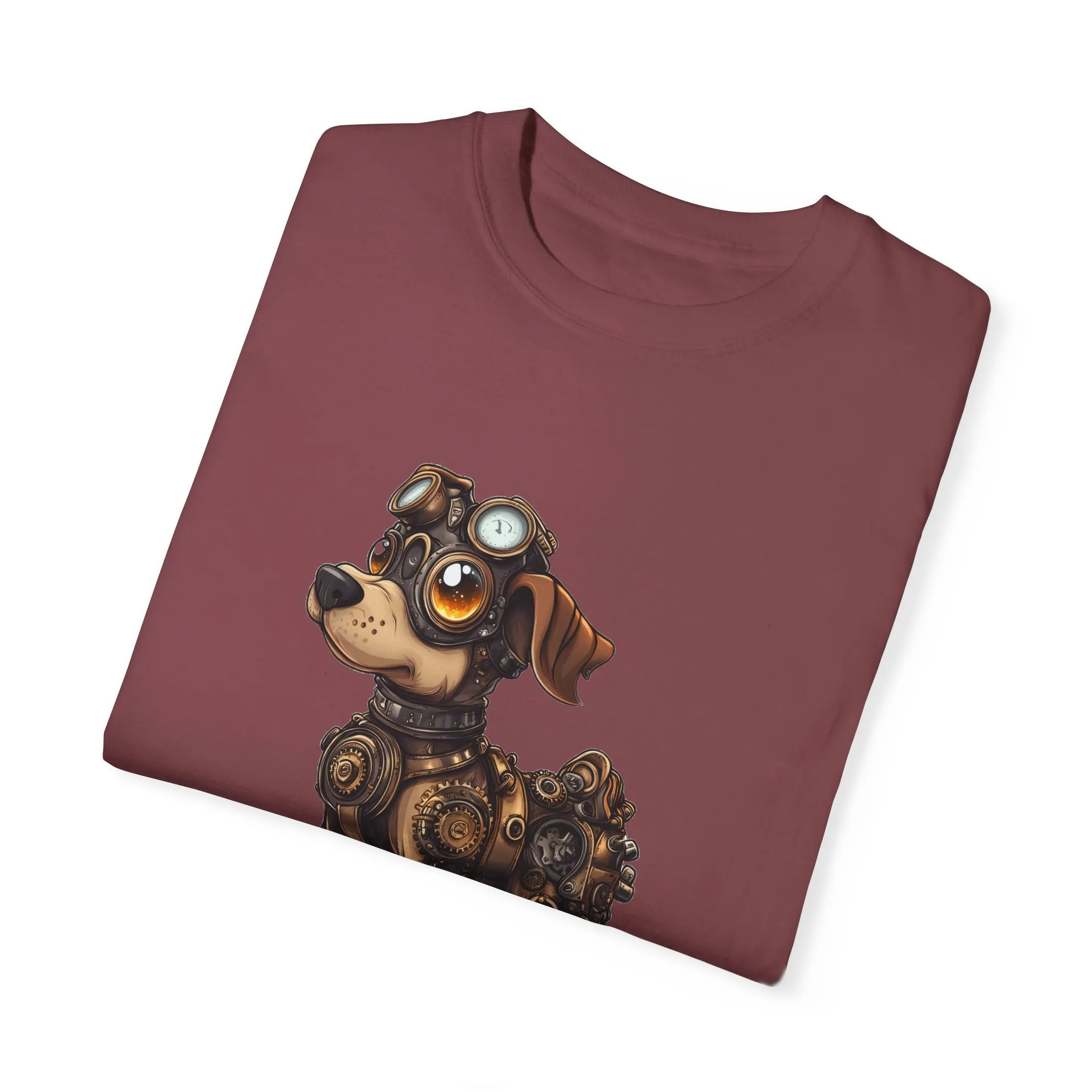 Steampunk Dog T-Shirt | Unisex Garment-Dyed Tee for Animal Lovers - Image 38