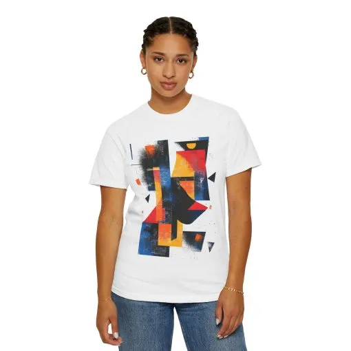 Colorful Abstract Art T-Shirt | Unisex Garment-Dyed Tee - Image 8