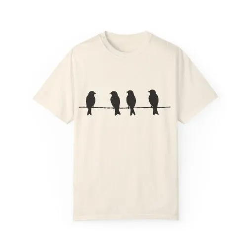 Minimalist Bird Silhouette Unisex T-Shirt - Image 9