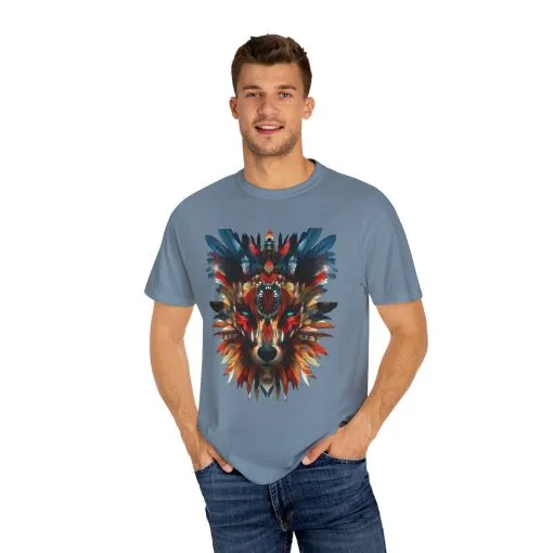 Vibrant Wolf Graphic Unisex T-Shirt - Nature Lover Apparel - Image 27