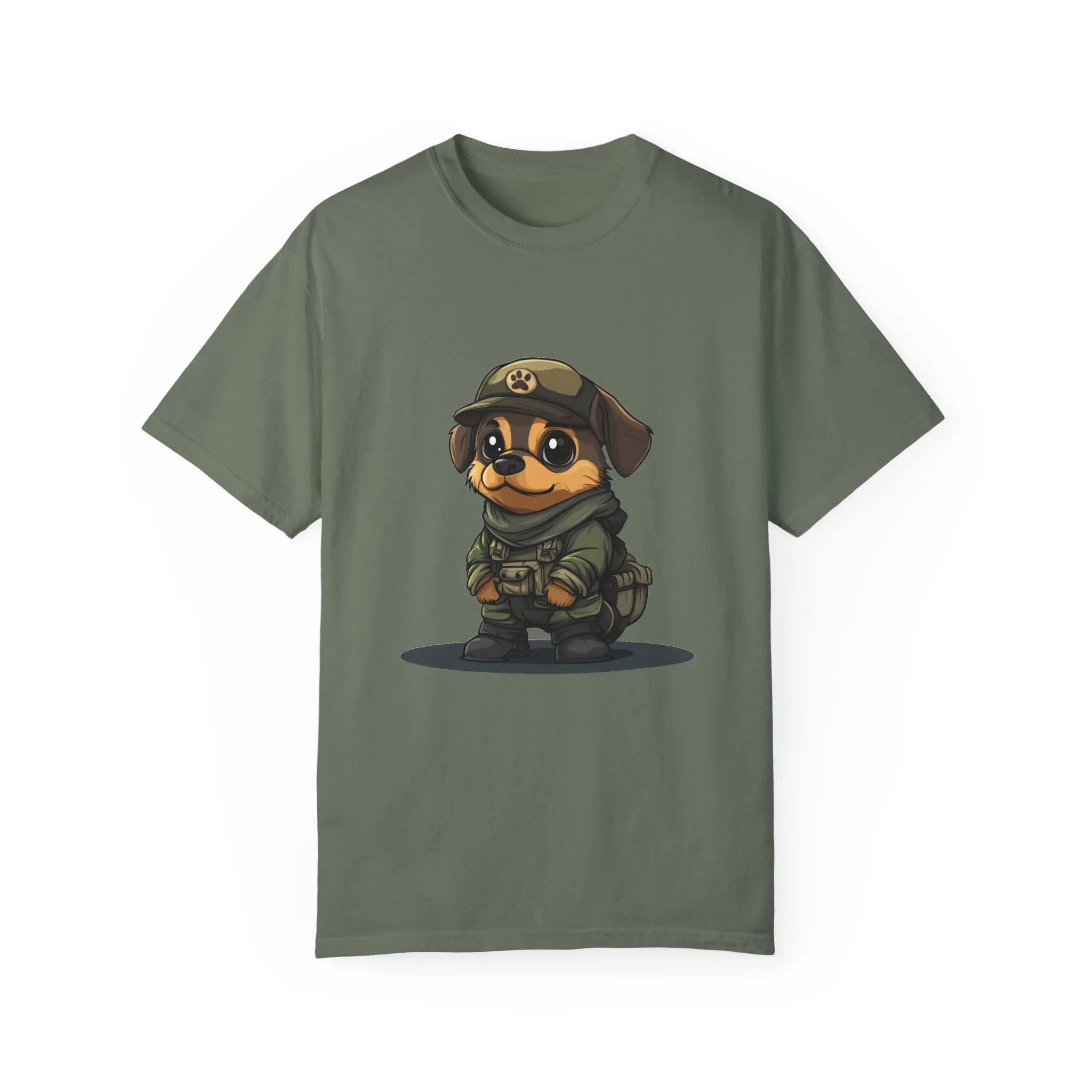 Cute Military Dog Graphic Unisex T-Shirt - Image 25