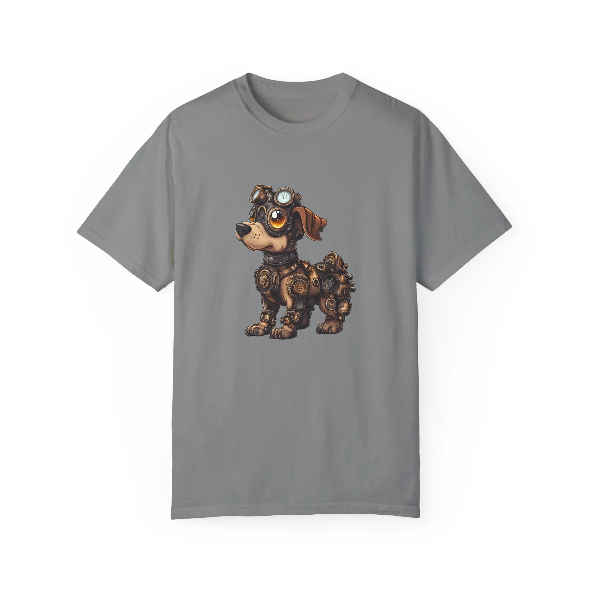 Steampunk Dog T-Shirt | Unisex Garment-Dyed Tee for Animal Lovers - Image 29
