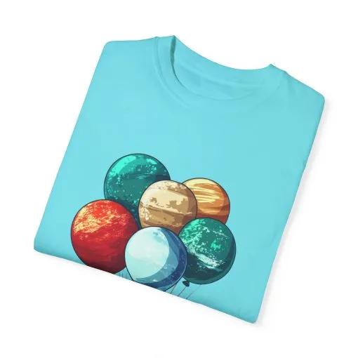 Astronauts and Planets Graphic T-Shirt - Unisex Garment-Dyed Tee - Image 10