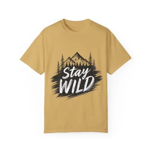 Stay Wild Unisex Garment-Dyed T-Shirt for Adventure Lovers - Image 21