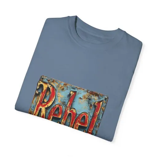 Rebel Unisex Garment-Dyed T-Shirt - Vintage Style Graphic Tee - Image 26