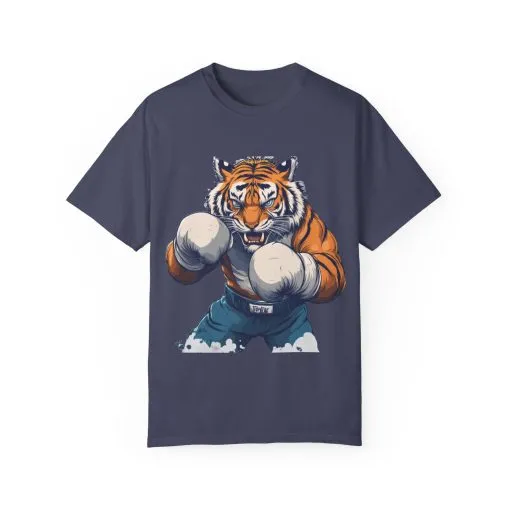 Fierce Tiger Graphic Unisex T-Shirt - Bold Boxing Design - Image 36