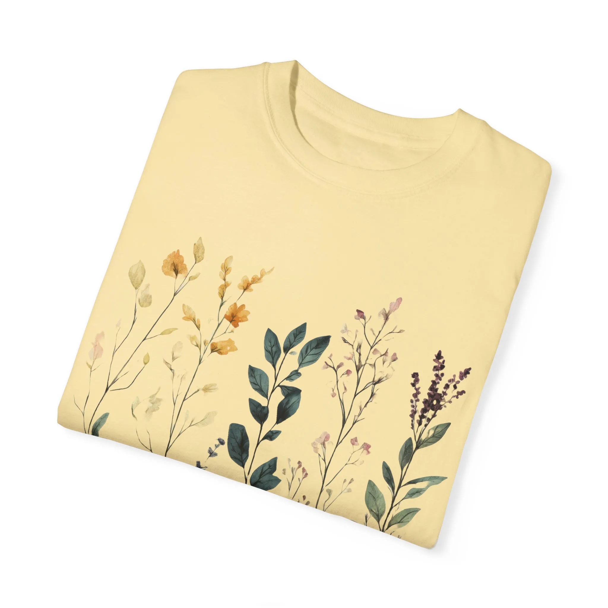 Floral Garden Unisex Garment-Dyed T-Shirt - Nature-Inspired Tee - Image 10
