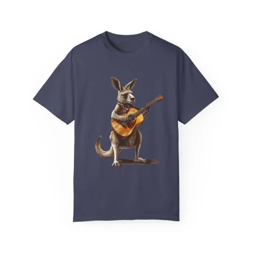 Funny Kangaroo Playing Guitar Unisex T-shirt - Image 41