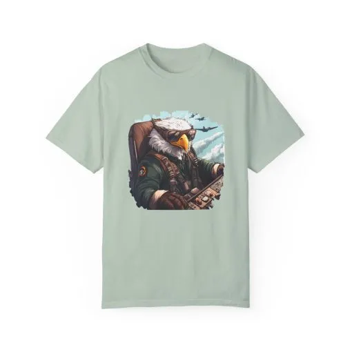 Pilot Eagle Unisex Garment-Dyed T-Shirt - Adventure Apparel for Aviation Enthusiasts - Image 17