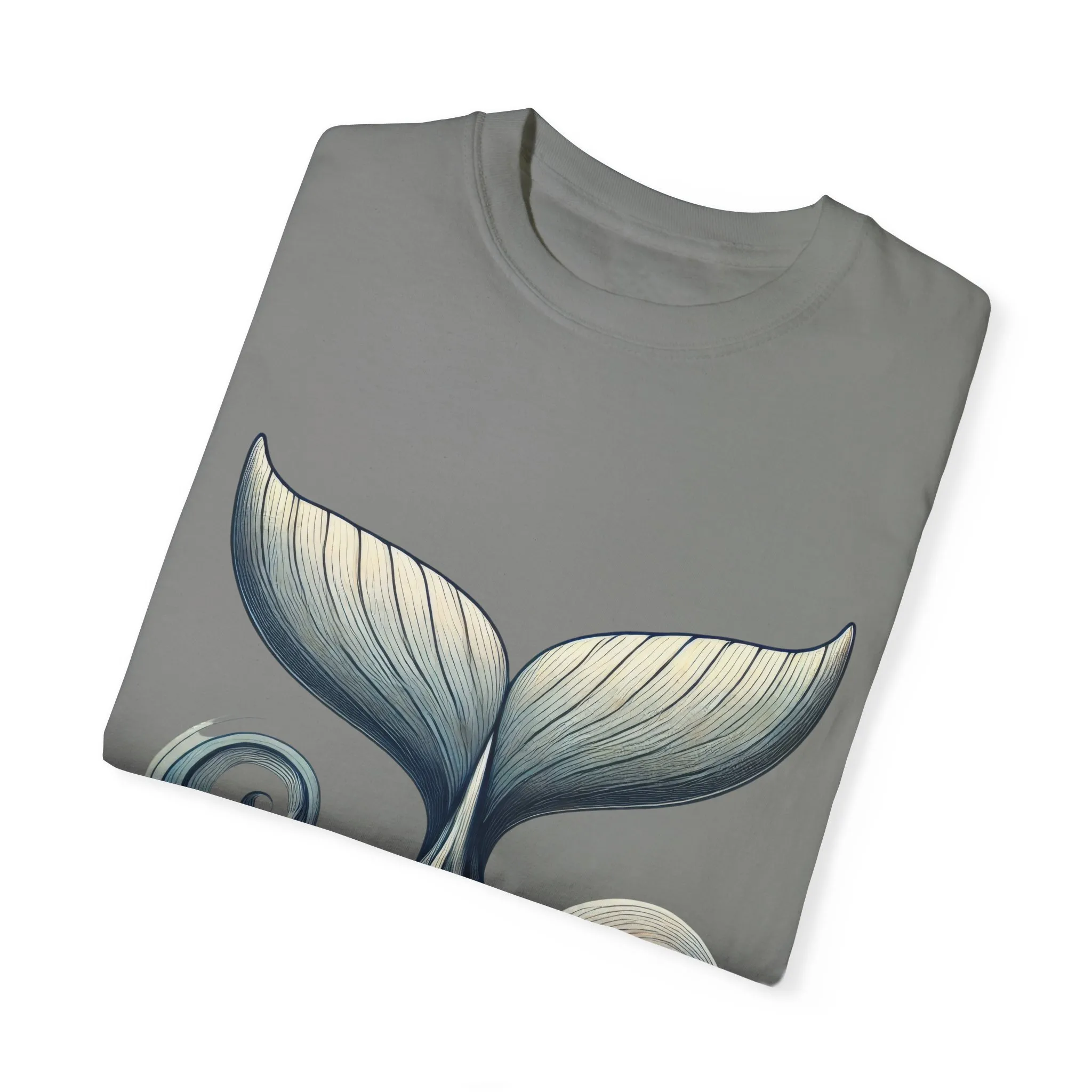 Whale Tail Garment-Dyed T-Shirt, Ocean-Inspired Design for Nature Lovers - Image 26