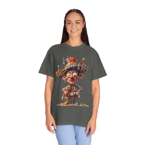 Whimsical Artist Unisex Garment-Dyed T-Shirt - Colorful Character Design - Image 30