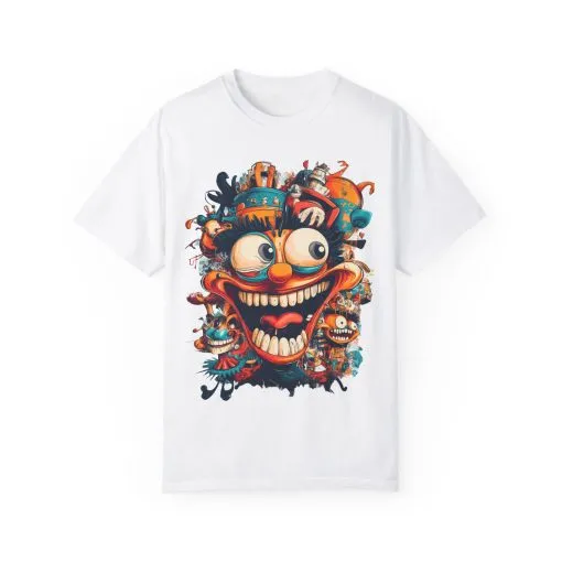 Whimsical Clown Graphic Unisex T-Shirt - Fun and Playful Design for Festivals and Everyday Wear - Image 5