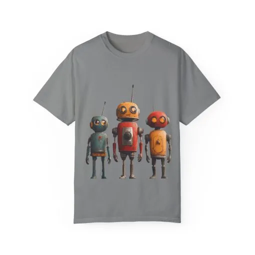 Vintage Robot Graphic Unisex T-shirt - Perfect for Tech Lovers - Image 2
