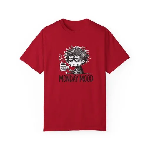 Unisex 'Monday Mood' Garment-Dyed T-Shirt - Perfect for Casual Days - Image 64