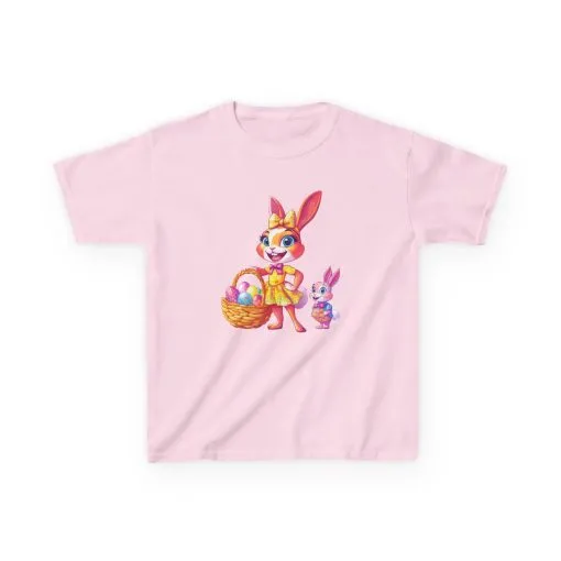 Easter Bunny Kids Tee - Cute Cotton T-Shirt for Spring Celebrations - Image 28