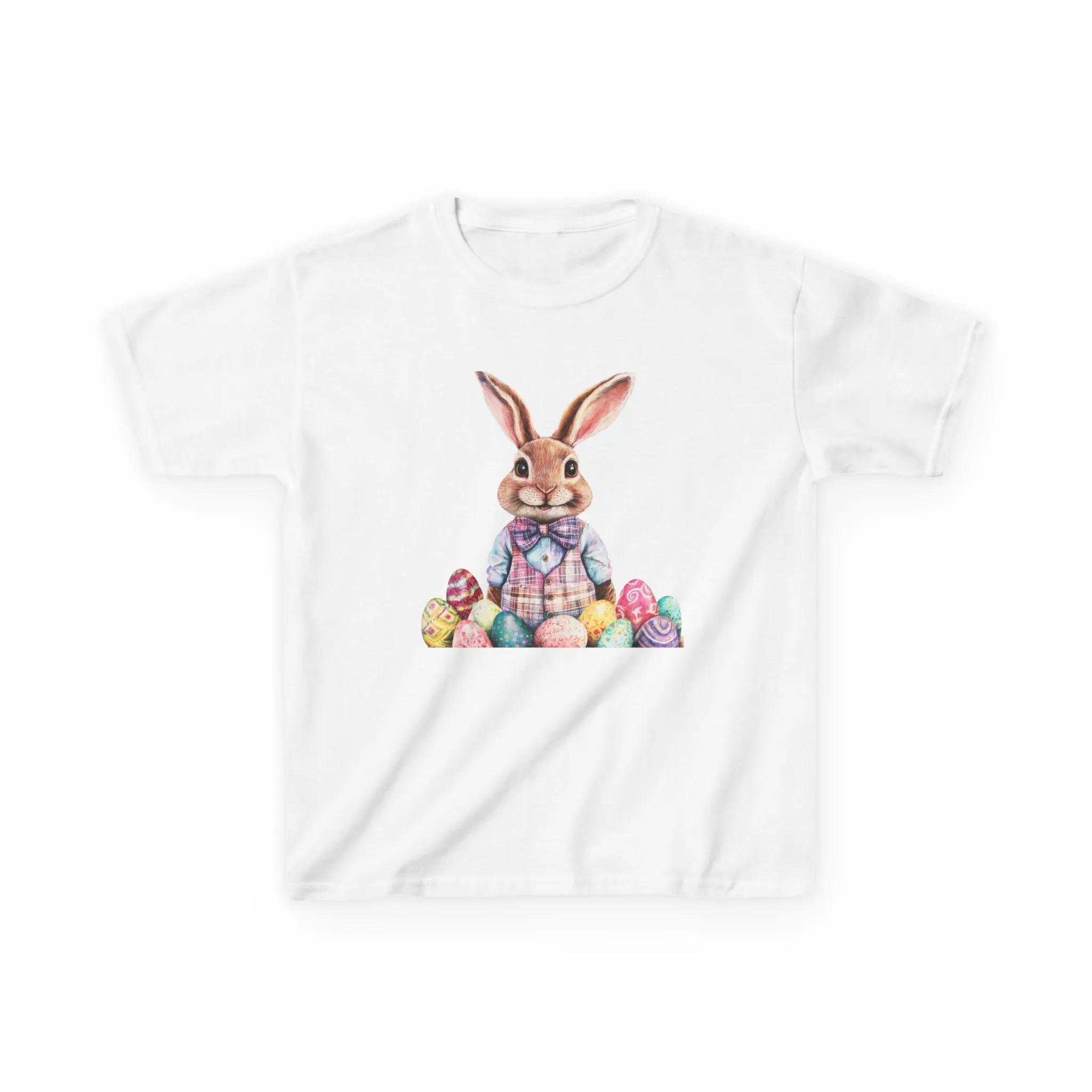 Easter Bunny Kids Heavy Cotton™ Tee - Cute Easter Celebration Shirt - Image 4