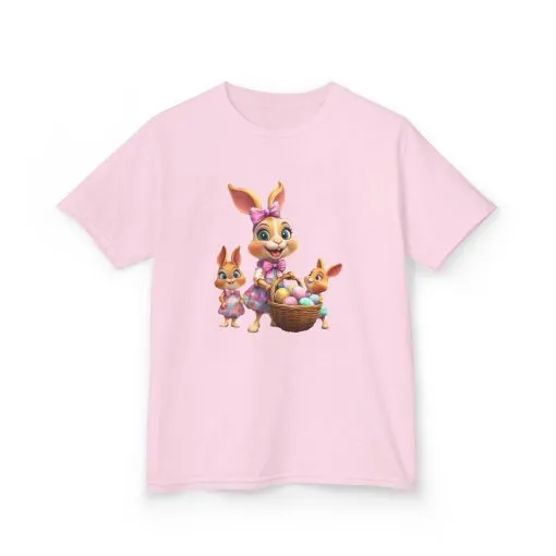 Easter Bunny Kids Tee - Cute Rabbit Design for Spring Celebrations - Image 20