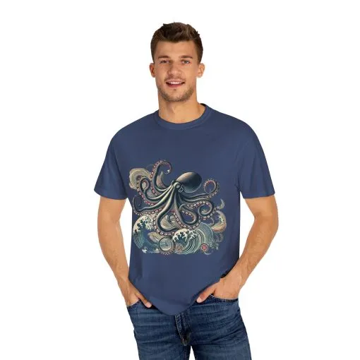 Unisex Ocean-Inspired Octopus T-Shirt - Nautical Graphic Tee - Image 19