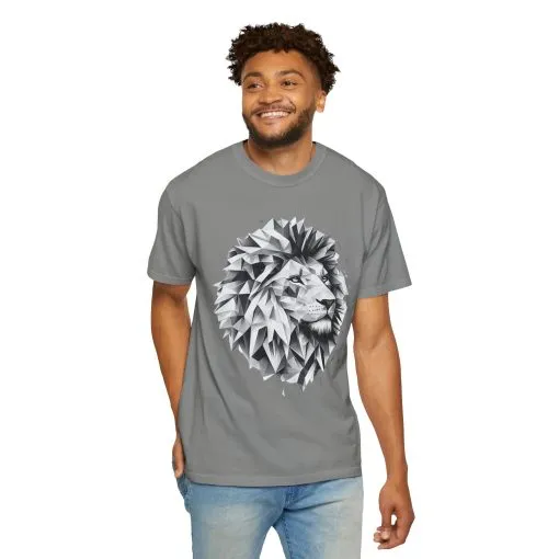 Geometric Lion Unisex T-shirt - Bold, Artistic Design for Animal Lovers - Image 12