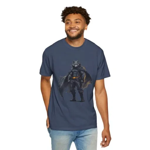 Heroic Wolf T-Shirt | Unisex Garment-Dyed Tee for Animal Lovers & Comic Fans - Image 40