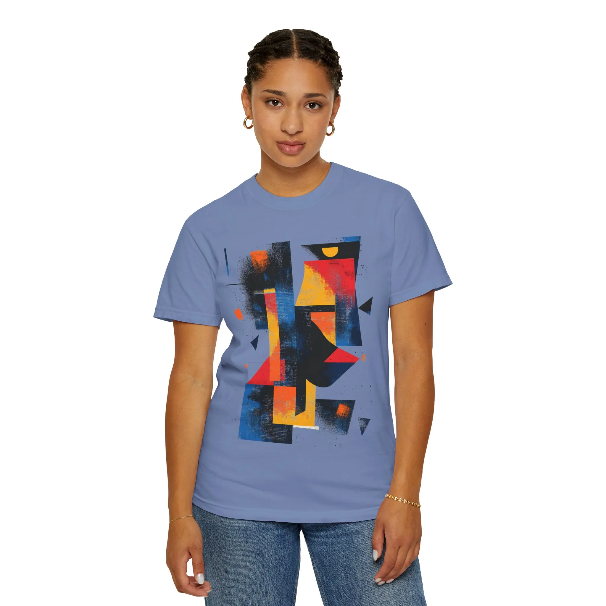 Colorful Abstract Art T-Shirt | Unisex Garment-Dyed Tee - Image 24