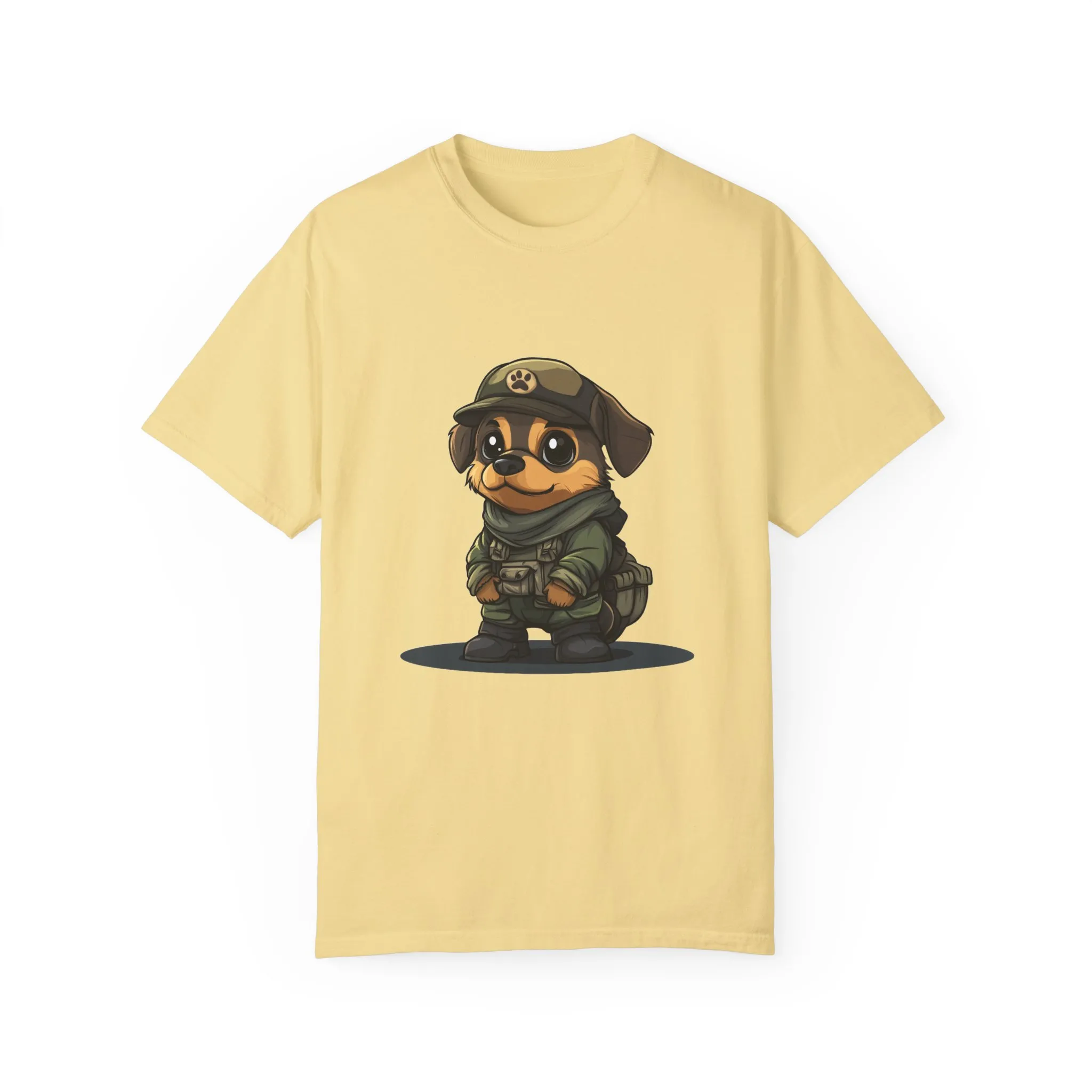 Cute Military Dog Graphic Unisex T-Shirt - Image 13