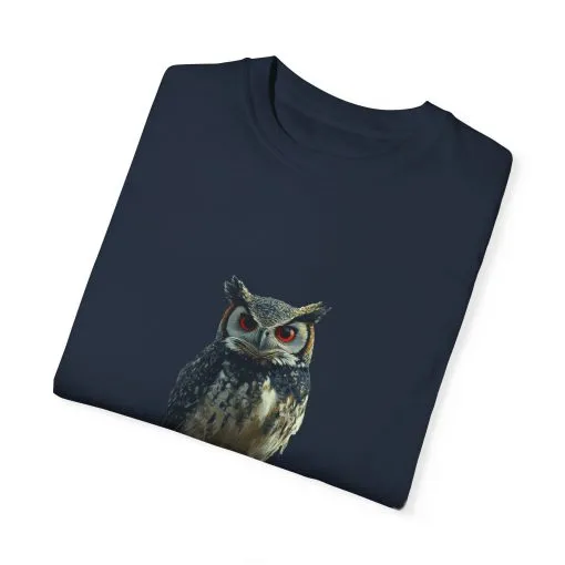 Funny Owl T-Shirt - "No Rules" Unisex Garment-Dyed Tee for Animal Lovers - Image 38