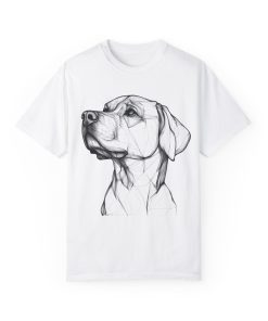 Stylish Dog Portrait Unisex Garment-Dyed T-Shirt