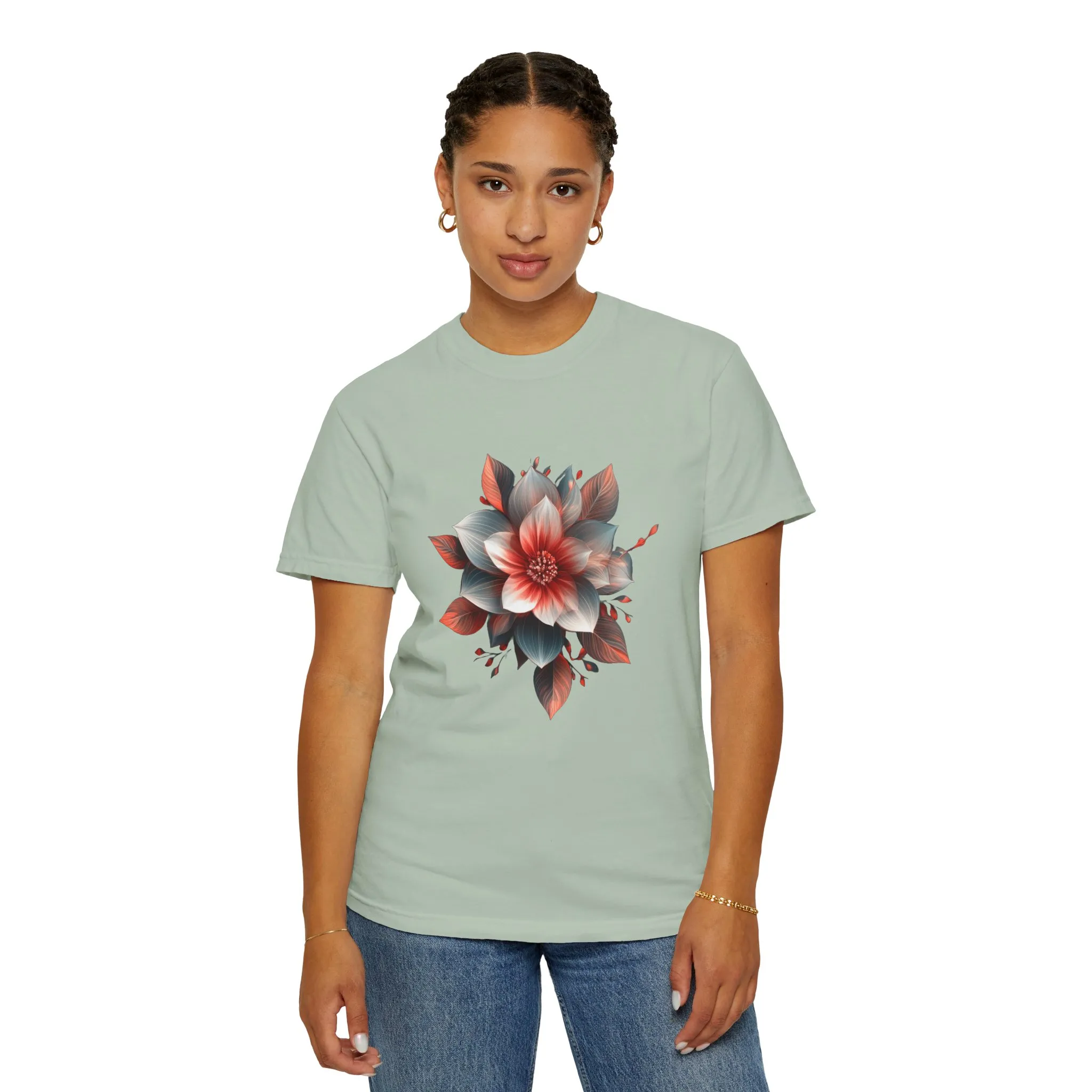 Botanical Floral Unisex Garment-Dyed T-shirt - Perfect for Nature Lovers - Image 20