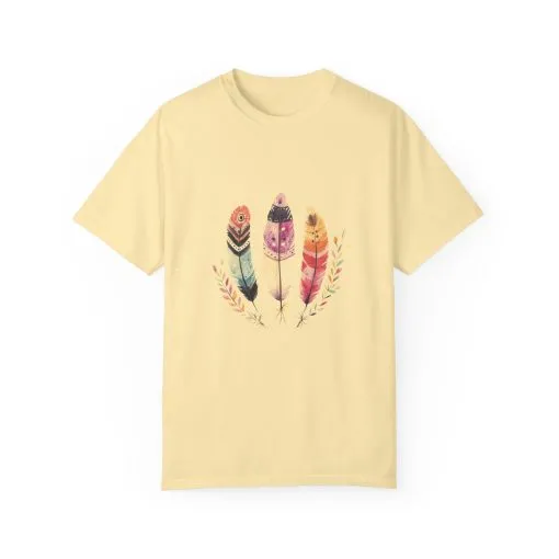 Boho Feather Graphic Unisex T-Shirt - Perfect for Nature Lovers & Casual Outfits - Image 11