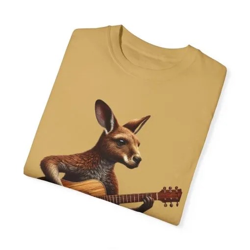 Cool Kangaroo Playing Guitar Unisex T-Shirt - Unique Gift for Music Lovers - Image 14