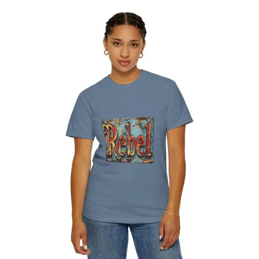 Rebel Unisex Garment-Dyed T-Shirt - Vintage Style Graphic Tee - Image 28