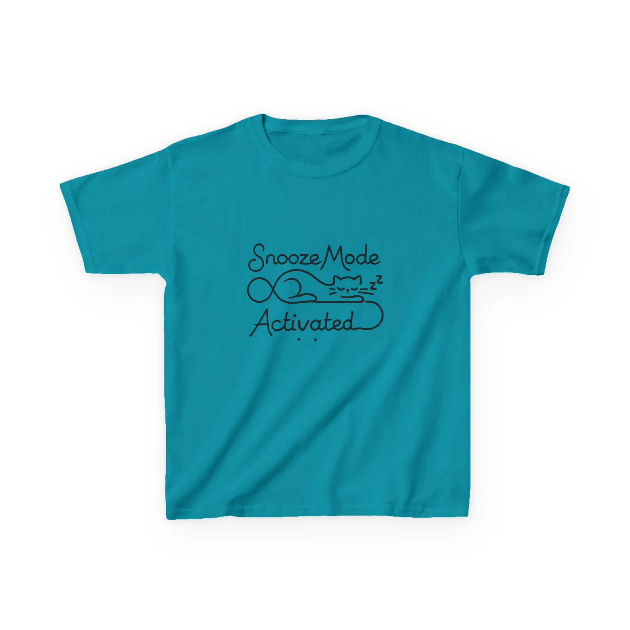 Kids 'Snooze Mode Activated' Heavy Cotton Tee - Fun Sleepy T-Shirt for Boys and Girls - Image 21
