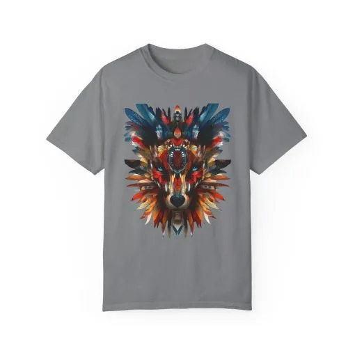 Vibrant Wolf Graphic Unisex T-Shirt - Nature Lover Apparel - Image 9