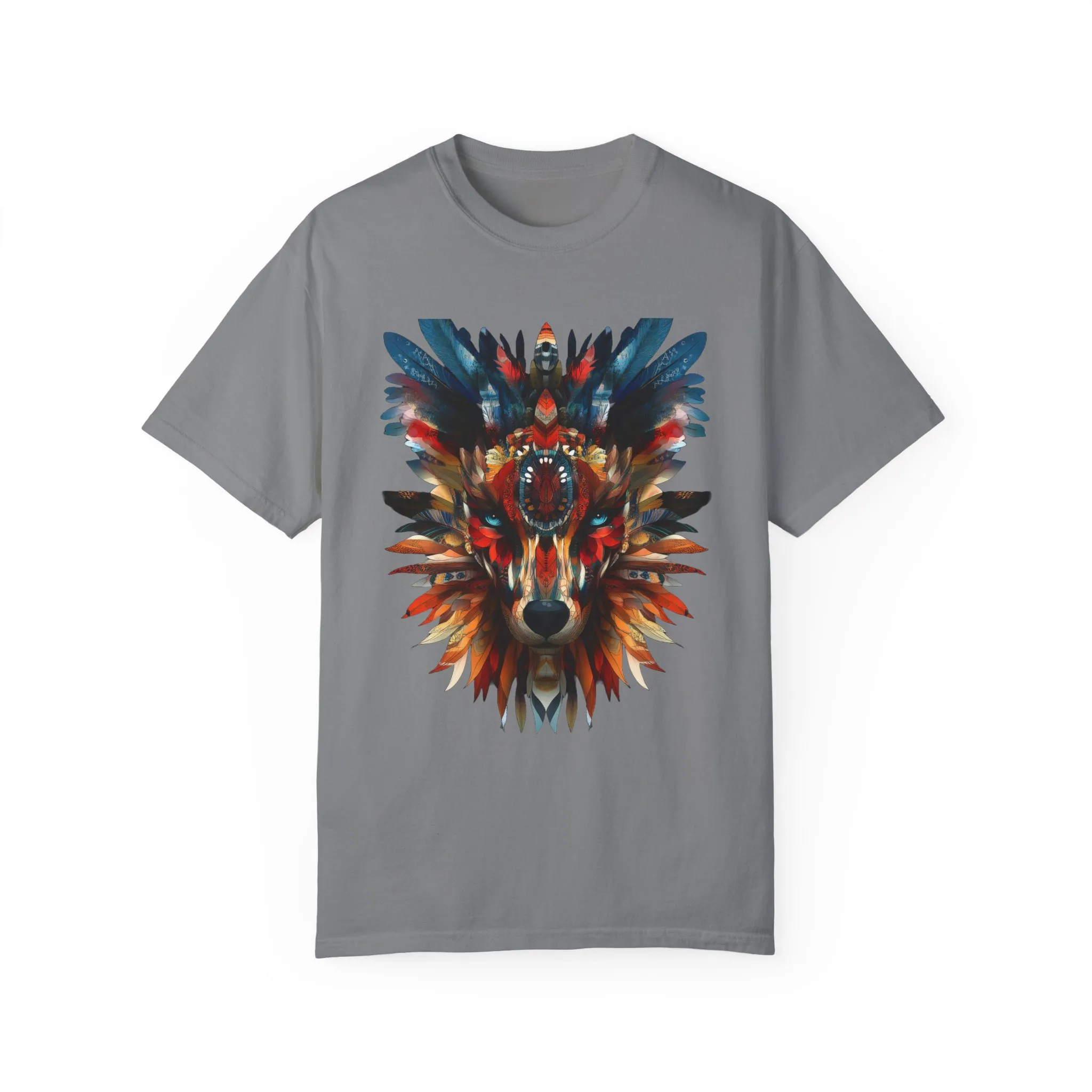 Vibrant Wolf Graphic Unisex T-Shirt - Nature Lover Apparel - Image 9