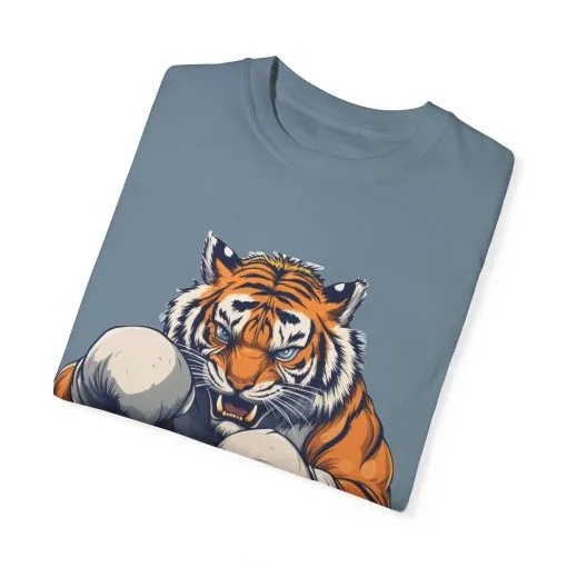 Fierce Tiger Graphic Unisex T-Shirt - Bold Boxing Design - Image 3