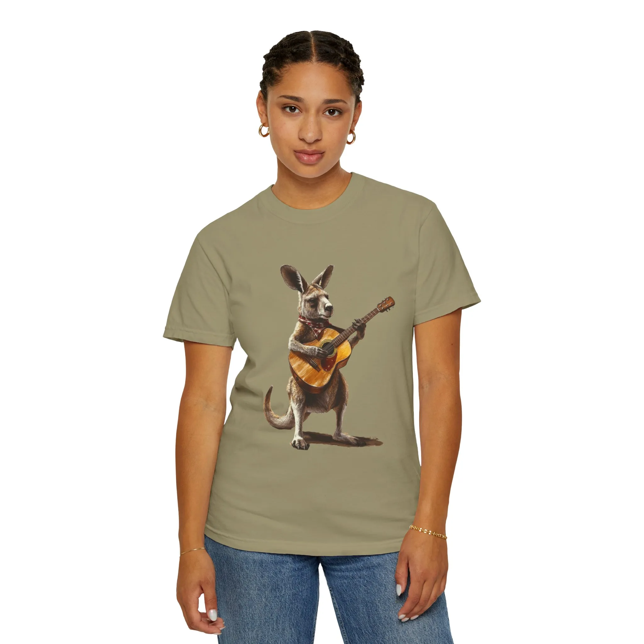 Funny Kangaroo Playing Guitar Unisex T-shirt - Image 24