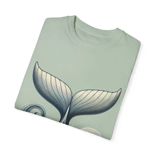 Whale Tail Garment-Dyed T-Shirt - Ocean-Inspired Design for Nature Lovers - Image 18