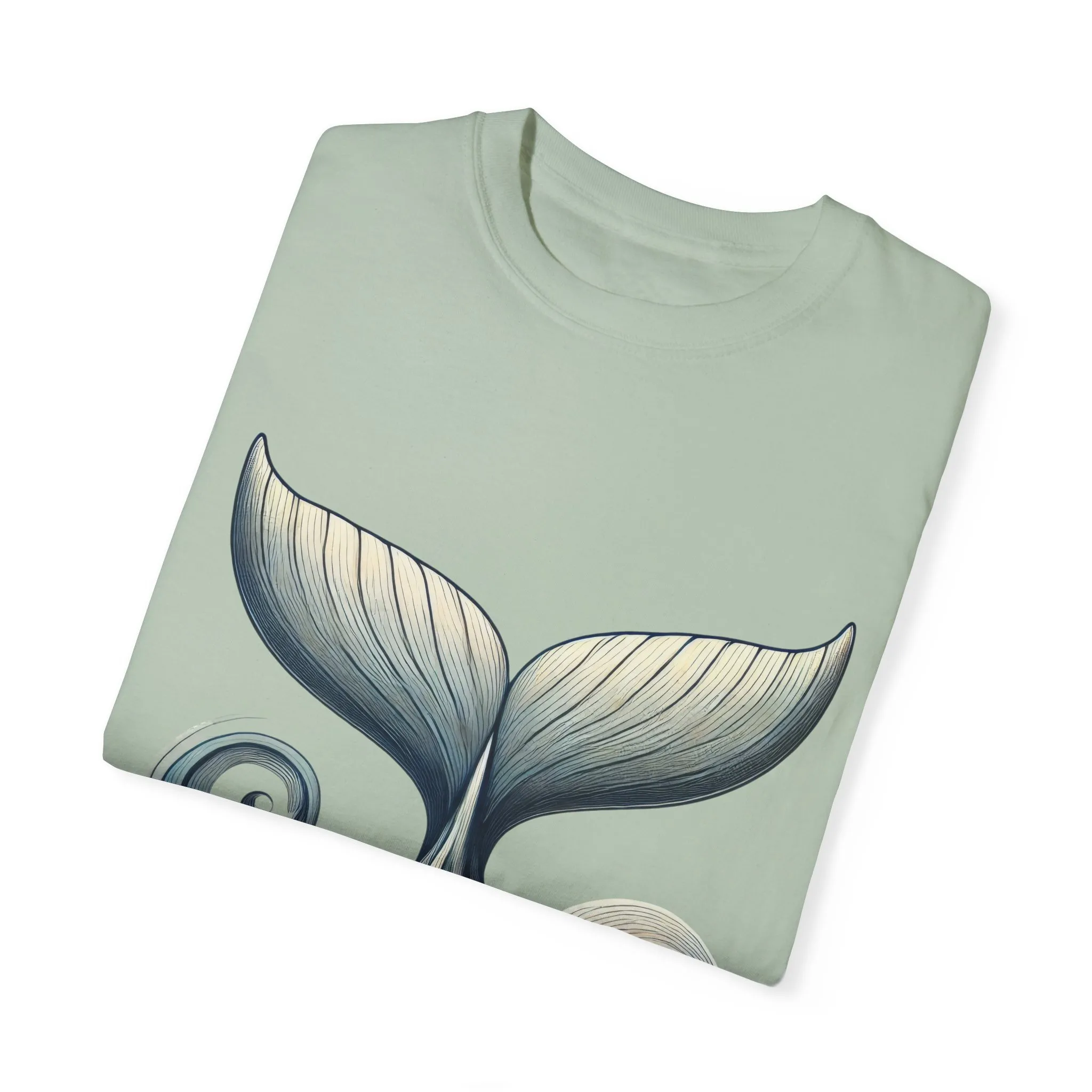Whale Tail Garment-Dyed T-Shirt, Ocean-Inspired Design for Nature Lovers - Image 18