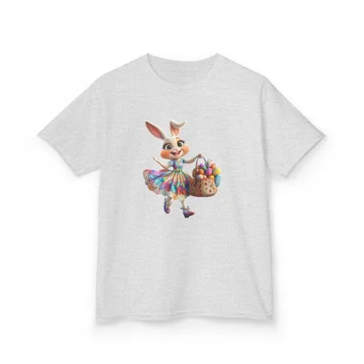 Easter Bunny Kids Tee - Cute Cotton T-Shirt for Spring Celebrations - Image 3