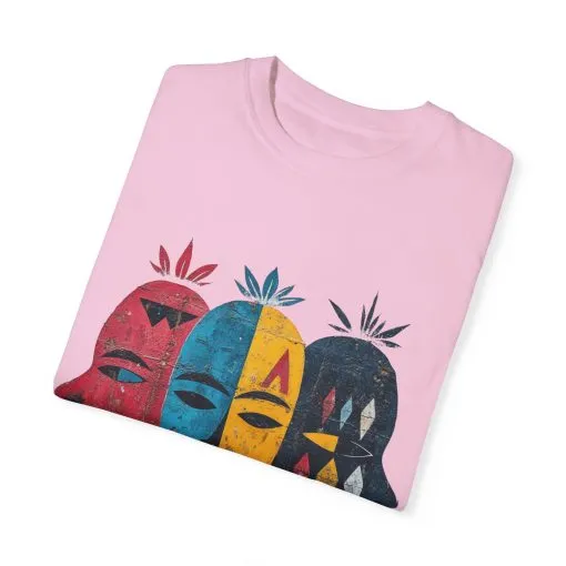 Vibrant Faces Unisex Garment-Dyed T-Shirt - Artistic Expression for Everyday Wear - Image 26